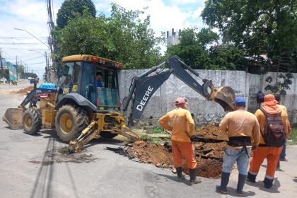 Equipes da Prefeitura de Manaus reforçam trabalhos de infraestrutura no conjunto Juruá
