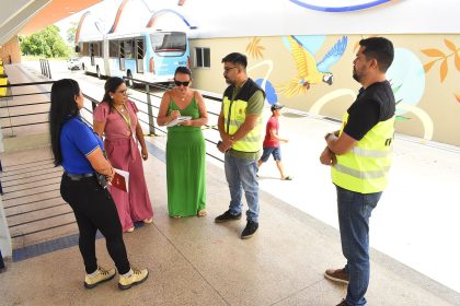 Prefeitura de Manaus realiza visita técnica em terminais de ônibus para implantação do projeto ‘Arte Pela Cidade’