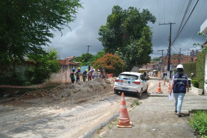 Ageman acompanha cronograma semanal das obras de esgoto na capital amazonense