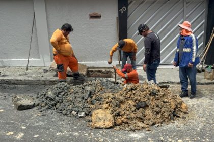 Prefeitura de Manaus realiza manutenção de galeria subterrânea e caixas coletoras no bairro Petrópolis