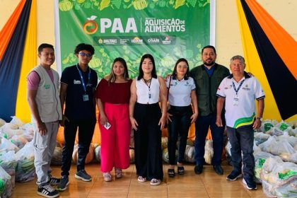 Em Coari, 15 toneladas de alimentos da agricultura familiar são entregues por meio do PAA