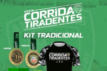 Corrida Tiradentes: Polícia Militar do Amazonas começa a entregar os kits da competição nesta sexta-feira