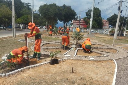 Novo espaço de lazer em frente ao Musa começa a tomar forma com revitalização da Prefeitura de Manaus