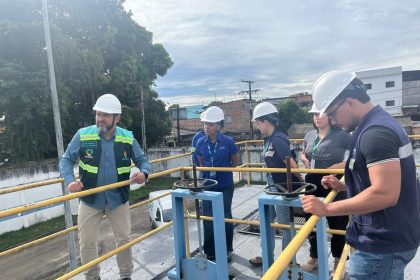 Ageman inspeciona funcionamento de Estação de Tratamento de Esgoto na zona Leste de Manaus