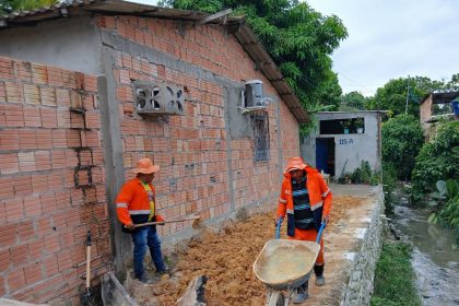 Prefeitura de Manaus finaliza contenção de rip-rap na comunidade São Lucas 