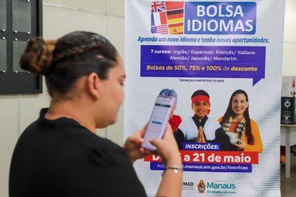 Prefeitura de Manaus abre inscrições para o Programa Bolsa Idiomas nesta quinta-feira, 15