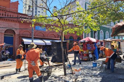 Prefeitura de Manaus intensifica obras de infraestrutura no Centro da cidade