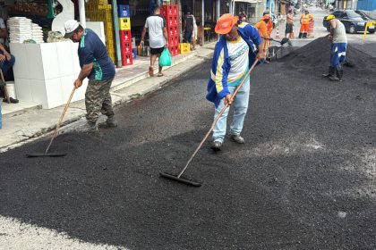 Prefeitura de Manaus realiza recuperação asfáltica de avenida no Jorge Teixeira