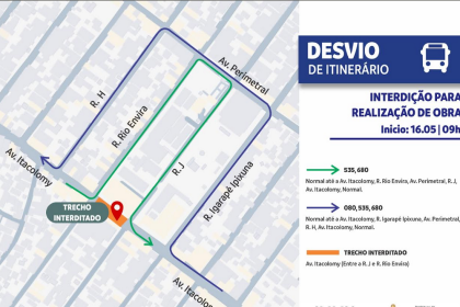 Prefeitura de Manaus interdita trecho da avenida Itacolomy para obra do Governo Federal no Armando Mendes