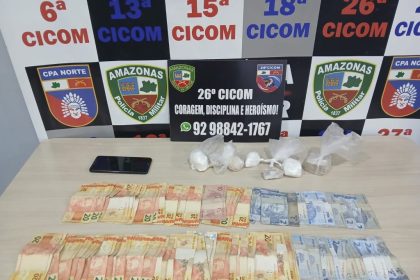 Polícia Militar do Amazonas realiza cinco prisões e apreende mais de 1 kg de drogas em ações distintas na capital