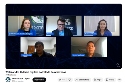 Prefeitura de Manaus marca presença no webinar das Cidades Digitais do Estado do Amazonas