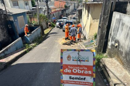 Prefeitura de Manaus realiza recuperação em drenagem profunda do bairro Vila da Prata