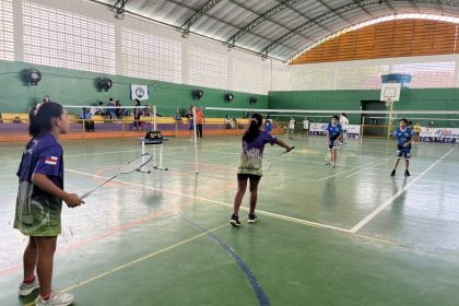 Disputa de badminton reúne mais de 280 estudantes da Prefeitura de Manaus na 26ª Municipíadas 