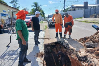Prefeitura de Manaus atua na recuperação de rede de drenagem no Conjunto Aruanã