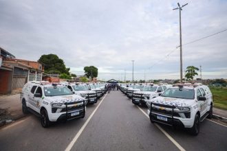 Governador Wilson Lima entrega mais de 360 novas viaturas para reforço da segurança na capital