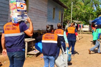 Governo do Amazonas divulga boletim sobre a cheia no estado, nesta segunda-feira (04/08)
