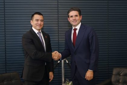 Motta recebe presidente do Equador e defende colaboração no combate ao crime organizado