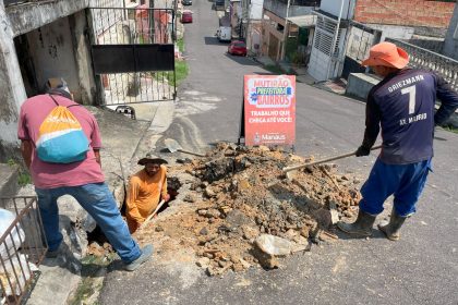 Prefeitura de Manaus recupera rede de drenagem profunda no bairro São Jorge 