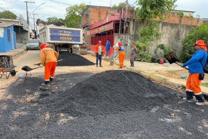 Prefeitura de Manaus executa recuperação asfáltica e entrega obra na rua Ovídio Gomes Monteiro, no Alvorada 3