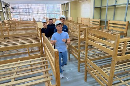 Prefeito David Almeida vistoria obras do Centro Pop, Casa de Passagem e CADS no Centro de Manaus