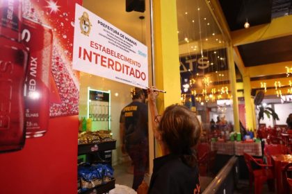 Central Integrada de Fiscalização interdita três bares na zona norte de Manaus