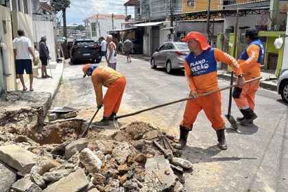 Prefeitura de Manaus recupera rede de drenagem profunda no bairro São Francisco 