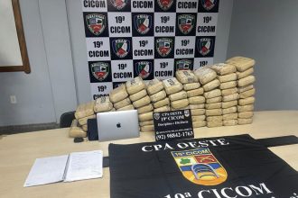 Polícia Militar do Amazonas apreende 70 quilos de maconha em ação na Ponta Negra