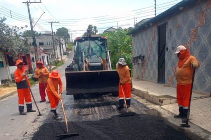 Prefeitura de Manaus revitaliza rua do bairro Novo Aleixo com ‘Plano de Verão’