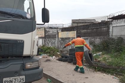 Prefeitura recolhe mais de 5 mil pneus descartados irregularmente em apenas dois dias em Manaus