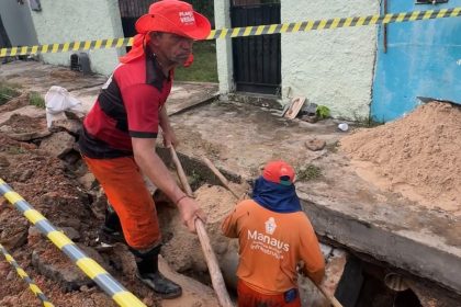 Prefeitura de Manaus recupera estrutura de drenagem comprometida por tubulação irregular no São Francisco