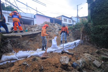 Prefeitura de Manaus executa obra de contenção e reforça segurança no Zumbi dos Palmares