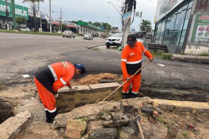Prefeitura de Manaus elimina ponto crítico de alagamentos na avenida Torquato Tapajós