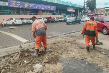 Prefeitura de Manaus intensifica revitalização de drenagem no bairro Compensa 2 e reforça infraestrutura da zona Oeste