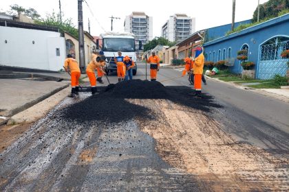 Prefeitura de Manaus realiza manutenção asfáltica em bairros da zona Centro-Sul 