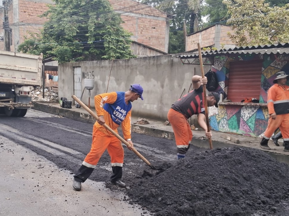 Prefeitura de Manaus avança com obras de recuperação asfáltica na zona Leste e transforma as vias da região 