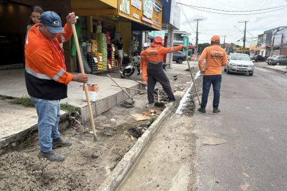 Prefeitura de Manaus avança em manutenção de drenagem superficial no bairro Lírio do Vale