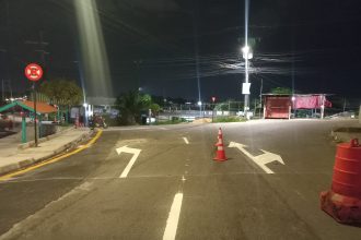 Prefeitura reforça sinalização de trânsito em várias zonas de Manaus