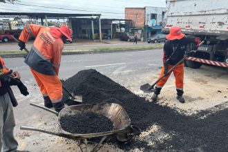 Prefeitura de Manaus revitaliza grandes avenidas na zona Leste da capital