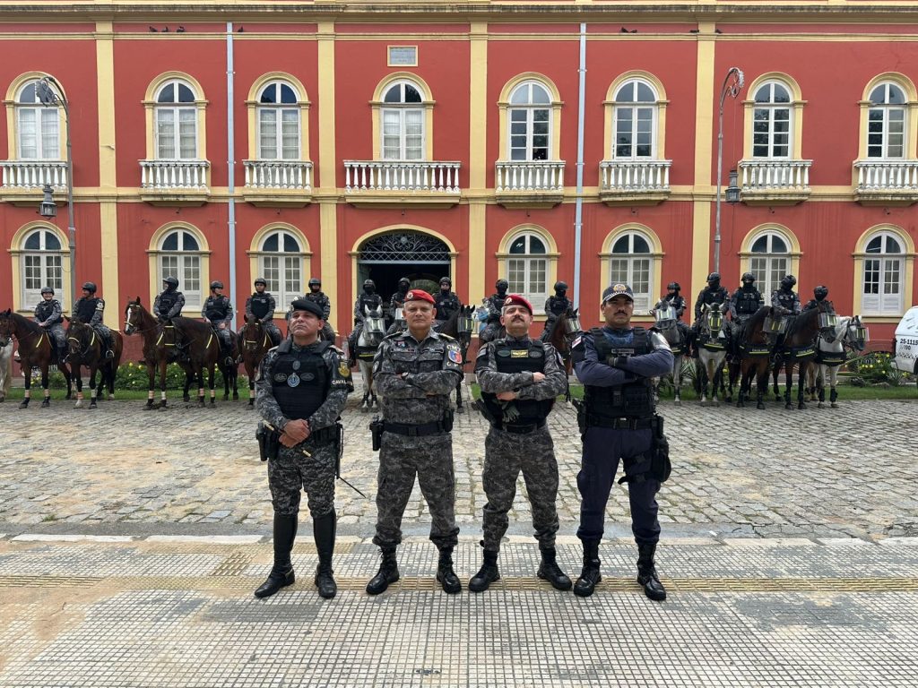 Polícia Militar do Amazonas intensifica policiamento montado no Centro de Manaus