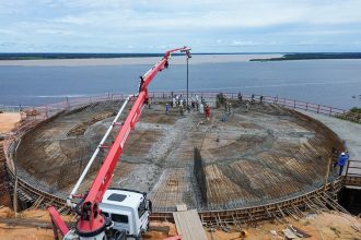 Parque Encontro das Águas ganha forma com novas frentes estruturais em obra da prefeitura