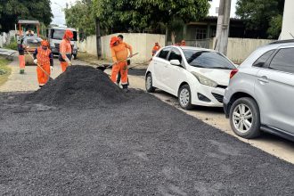 Força-tarefa da Prefeitura de Manaus recupera novas ruas no bairro Adrianópolis 
