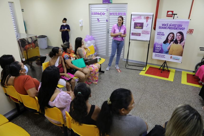 Prefeitura de Manaus intensifica prevenção ao câncer do colo do útero durante o ‘Março Lilás’