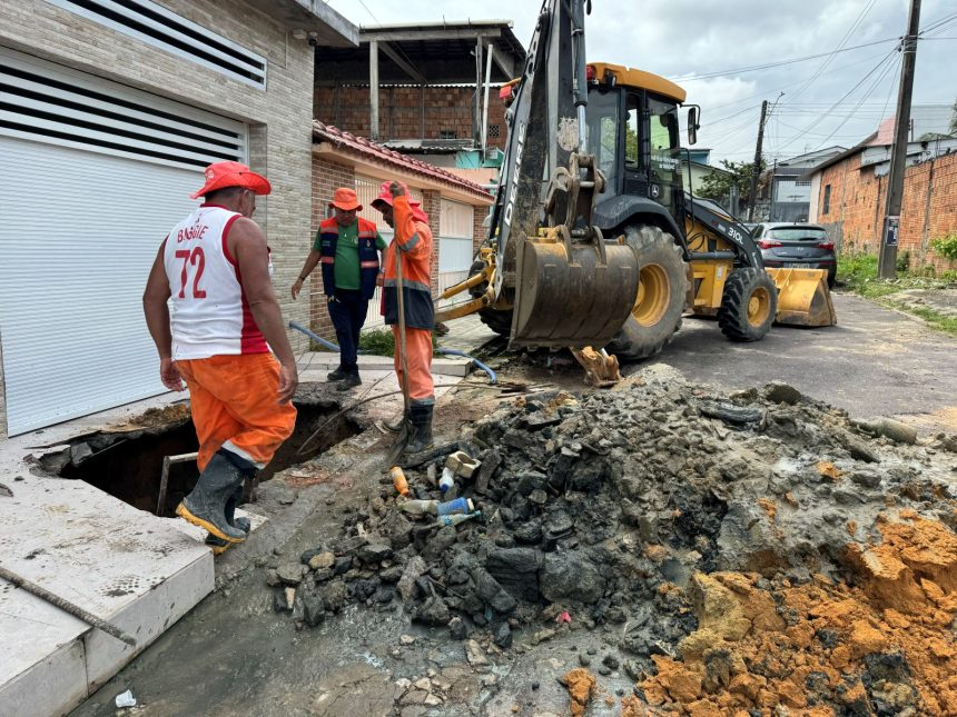 Obras da Prefeitura de Manaus recuperam drenagem profunda e devolvem segurança a moradores do bairro São José Operário