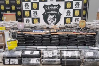 PC-AM apreende mais de 200 quilos de cocaína e skunk avaliados em R$ 6,1 milhões e prende quarteto responsável pelo material
