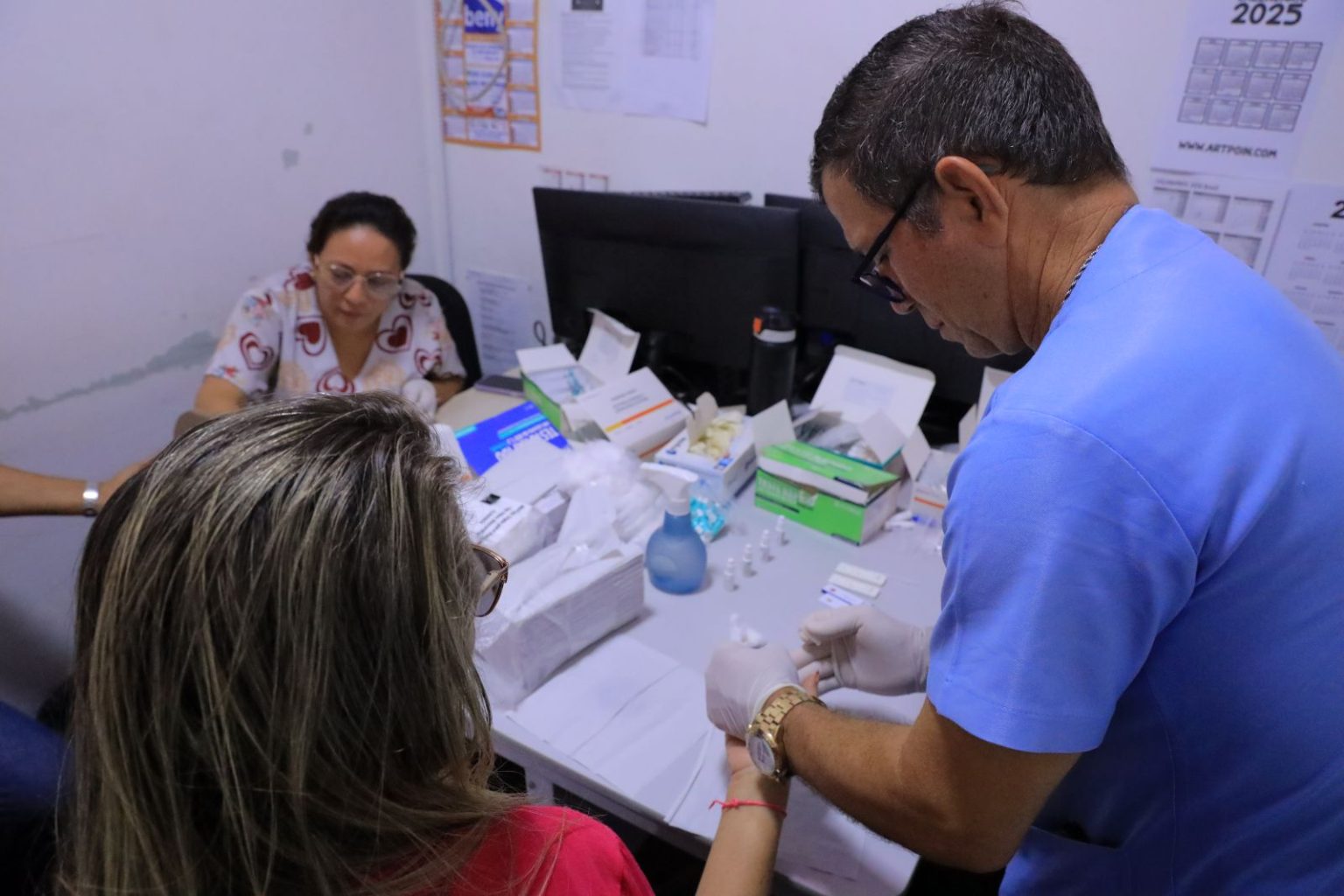 Prefeitura de Manaus realiza ação de saúde e prevenção para servidores da Seminf 