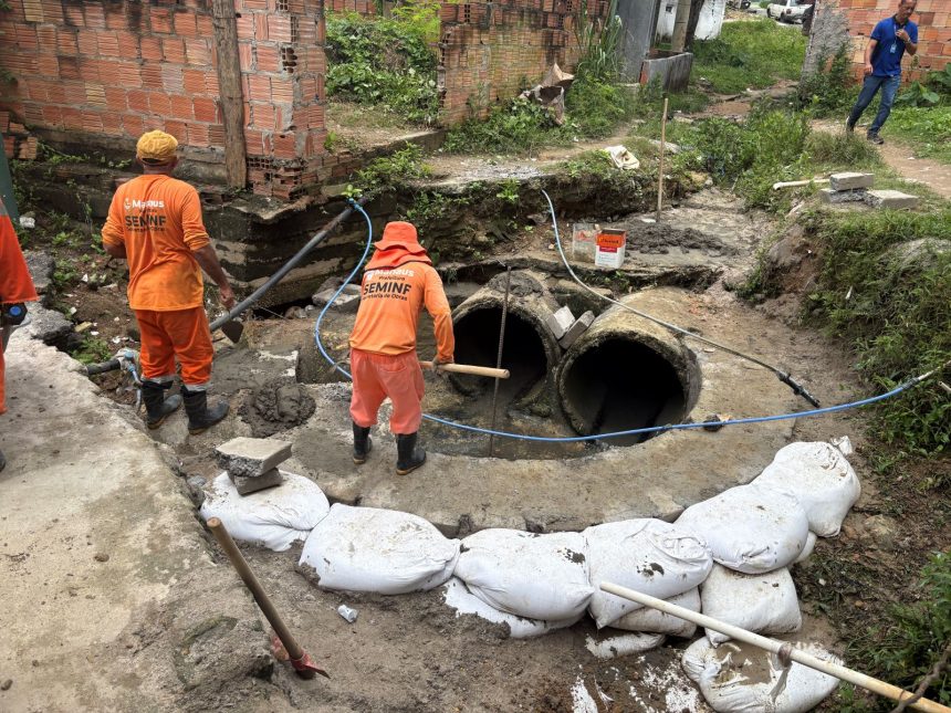 Prefeitura de Manaus recupera caixa coletora no beco Ayrão e garante mais segurança e acessibilidade no bairro Cachoeirinha