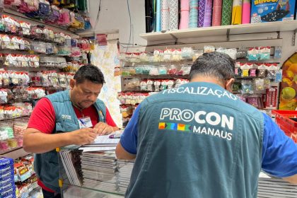 Procon Manaus apreende mais de 1,4 mil produtos irregulares durante operação de Carnaval