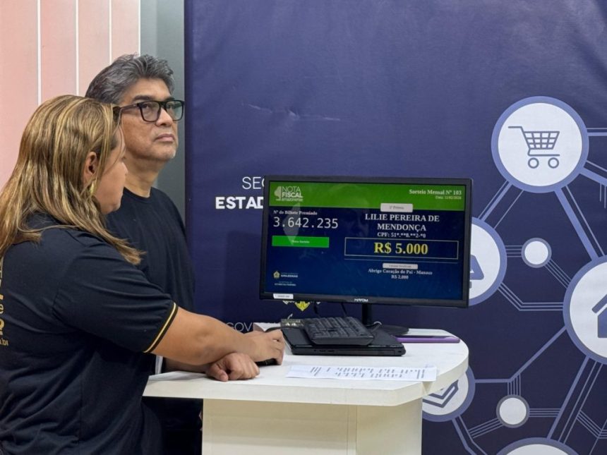 Sefaz divulga vencedores da Nota Fiscal Amazonense com prêmios de até R$ 30 mil