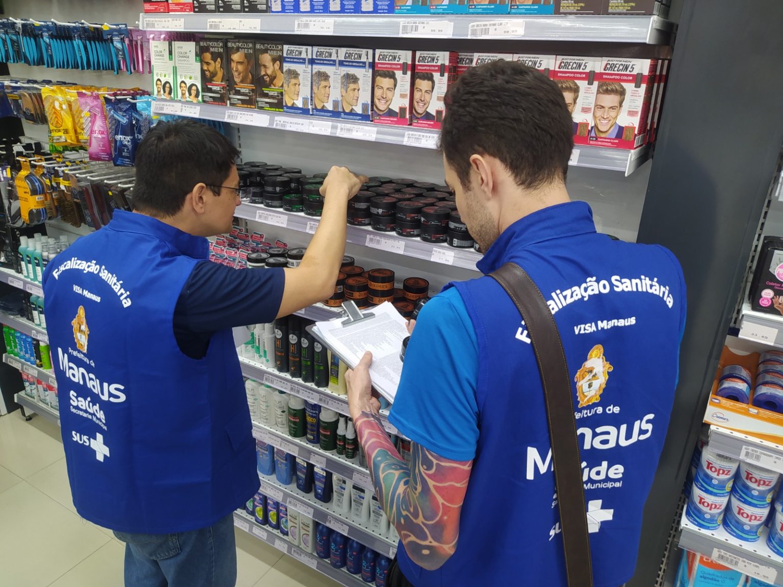 Visa Manaus encerra ação ‘Cabelo Seguro’ com mais de 80 pomadas capilares apreendidas
