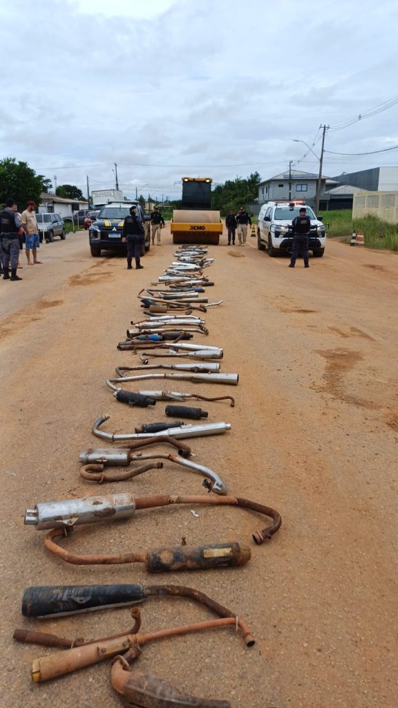 Operação Descarga Livre: Detran-AM destrói quase 200 equipamentos irregulares no município de Humaitá